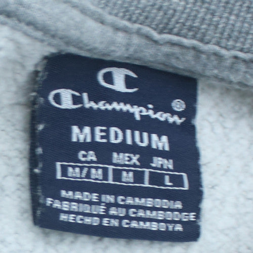 Champion Men's Grey Medium Pullover Crew Neck Sweatshirt