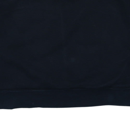 Nike Men Black 1/2 Zip Fleece Sweatshirt L Regular Sportswear