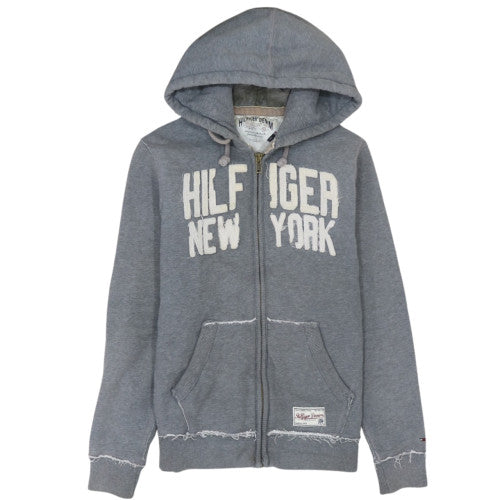 Hilfiger Denim Men's Grey Full Zip Hoodie L Hooded Sweatshirt