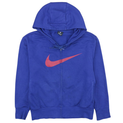 Nike Men's Blue Full Zip Dri-Fit Hoodie S Sportswear