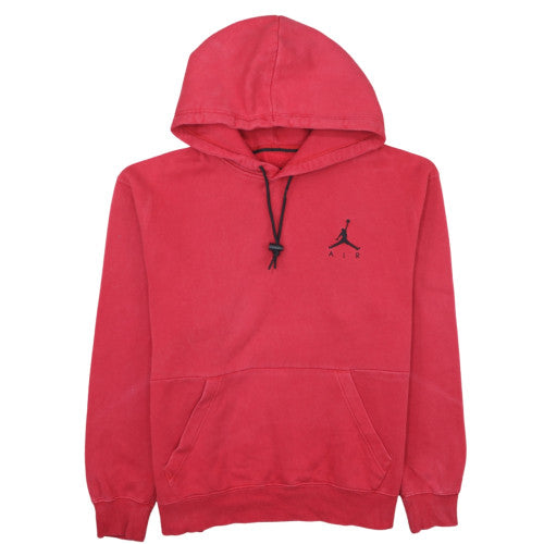 Jordan Men's Red Pullover Hoodie Medium Regular Fit Fleece