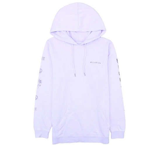 Billabong Women's Purple Hoodie Size 12 Pullover Graphic Print
