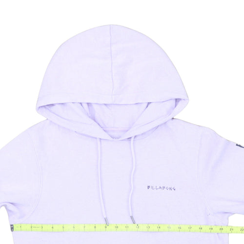 Billabong Women's Purple Hoodie Size 12 Pullover Graphic Print