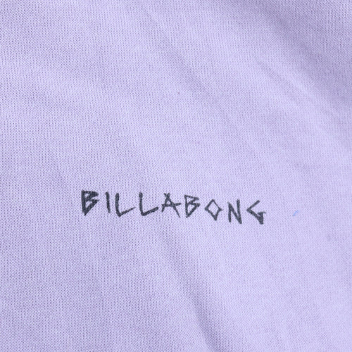 Billabong Women's Purple Hoodie Size 12 Pullover Graphic Print