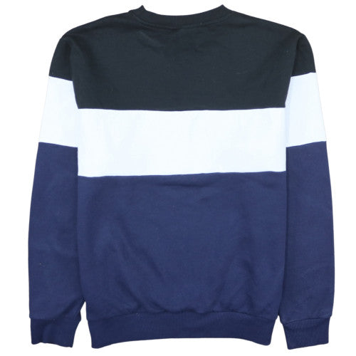 Fila Men's Blue Crew Neck Logo Pullover Sweatshirt Size L