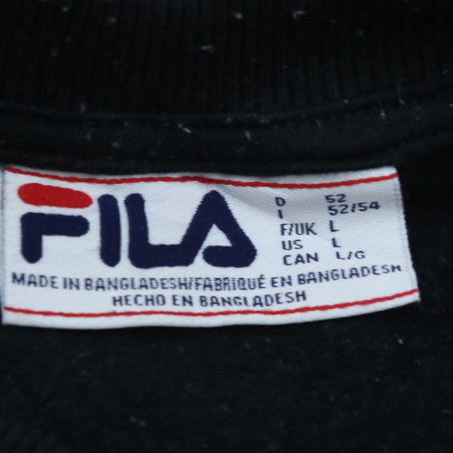 Fila Men's Blue Crew Neck Logo Pullover Sweatshirt Size L