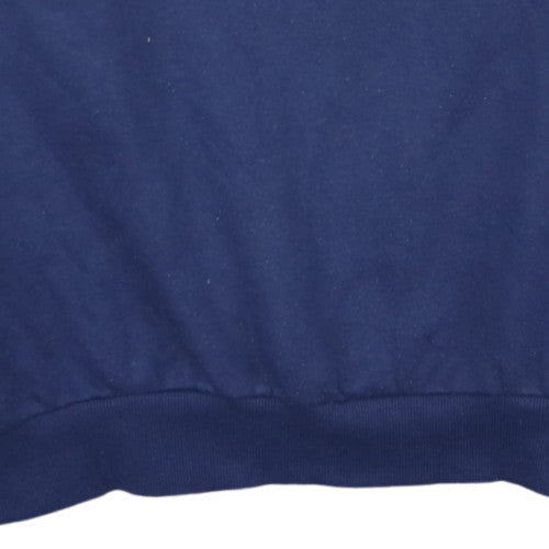 Fila Men's Blue Crew Neck Logo Pullover Sweatshirt Size L