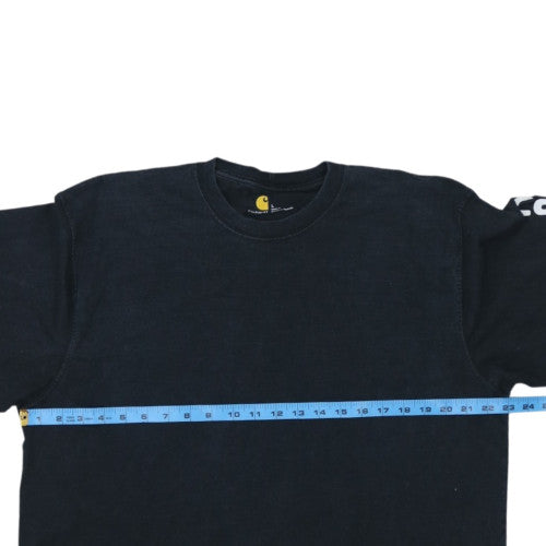 Carhartt Men's Black Long Sleeve Logo Pullover Sweatshirt L