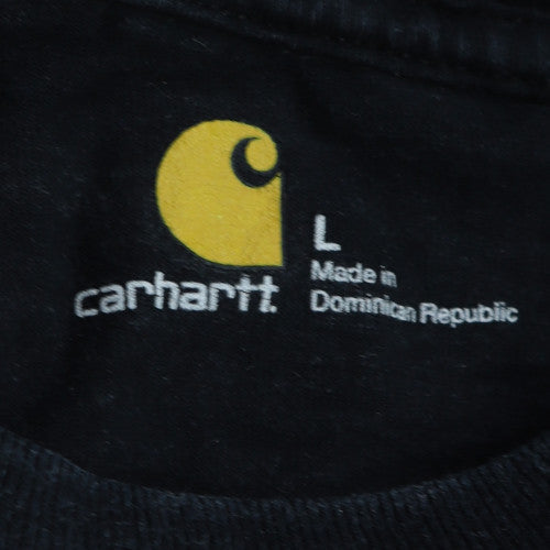 Carhartt Men's Black Long Sleeve Logo Pullover Sweatshirt L