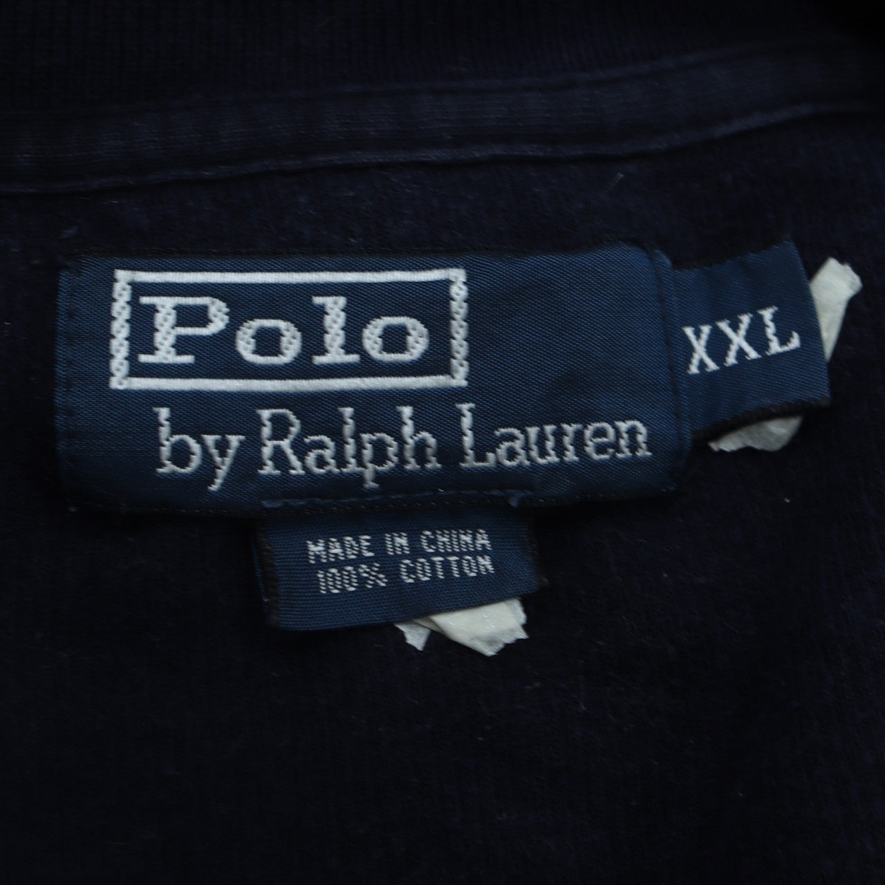 Ralph Lauren Men’s Blue Full Zip Cotton Jumper 2XL High Neck