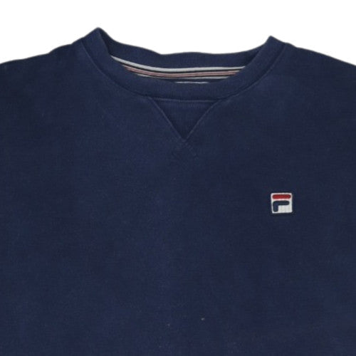 Fila White Line Men's Blue Crew Neck Sweatshirt Size L