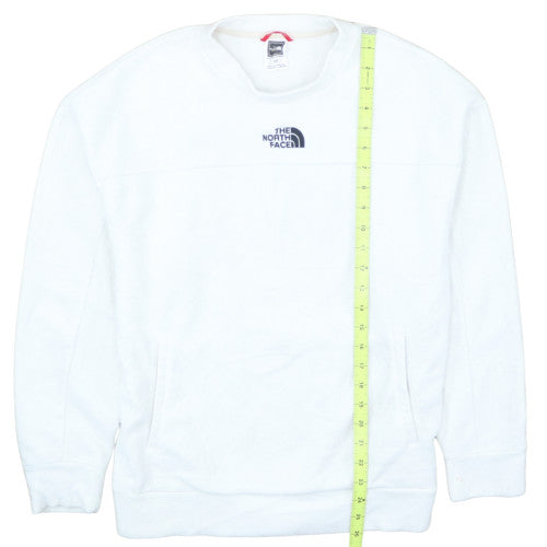 The North Face Womens White Fleece Pullover Sweatshirt M Regular Fit