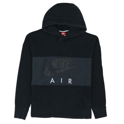 Nike Mens Black Hoodie Pullover Small Fleece Logo Air Sweatshirt