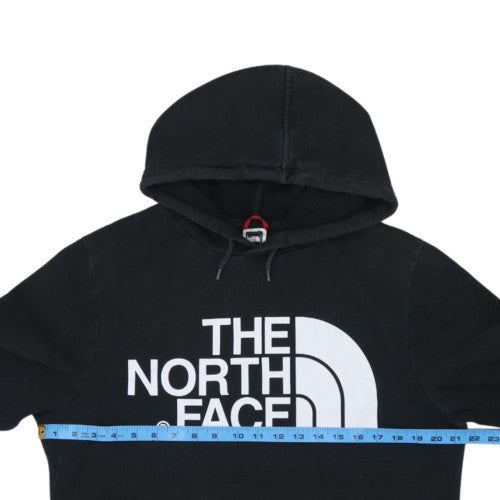 The North Face Mens Black Medium Pullover Hoodie Cotton Logo Sweatshirt