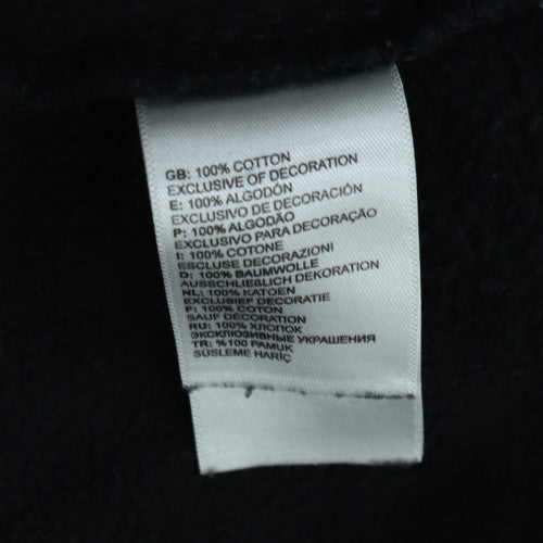 The North Face Mens Black Medium Pullover Hoodie Cotton Logo Sweatshirt