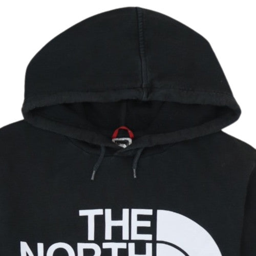 The North Face Mens Black Medium Pullover Hoodie Cotton Logo Sweatshirt