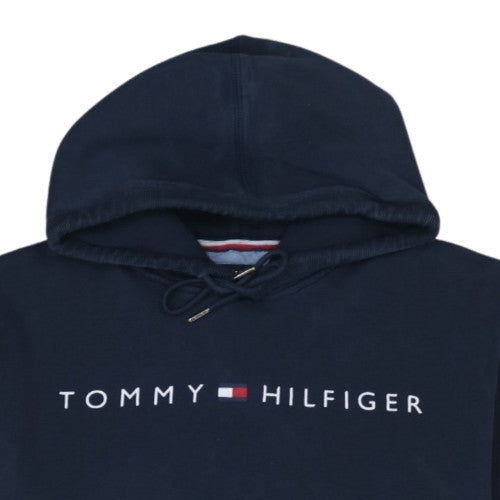 Tommy Hilfiger Women Navy Blue Pullover Hoodie XL Cotton Blend
