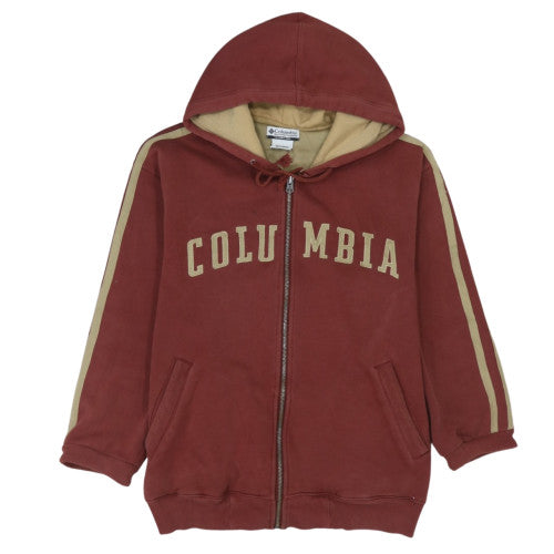 Columbia Men's Brown Full Zip Hoodie M Lined Fleece Sportswear