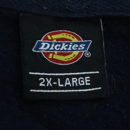 Dickies Men's Blue 2XL Pullover Hoodie Graphic Logo Sweatshirt