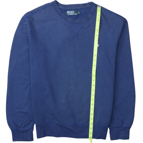 Ralph Lauren Men's Blue Long Sleeve Polo Crew Neck Sweatshirt L
