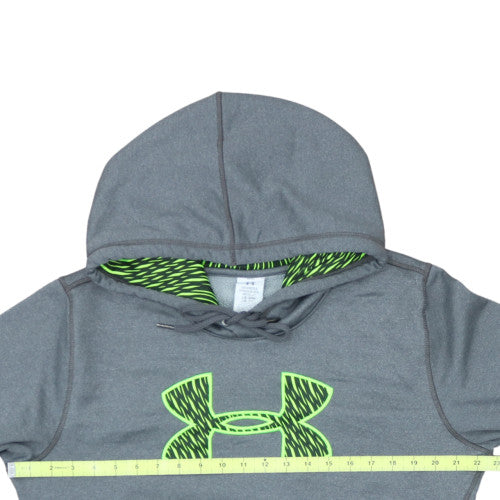 Under Armour Men’s Grey L Pullover Hoodie ColdGear Fleece