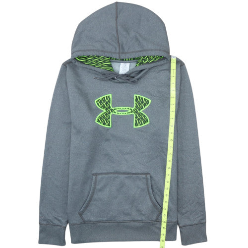 Under Armour Men’s Grey L Pullover Hoodie ColdGear Fleece