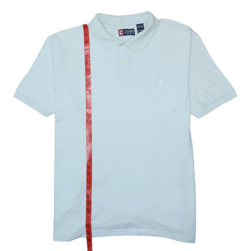 Chaps Men’s Light Blue Classic Fit Cotton Polo Shirt XL