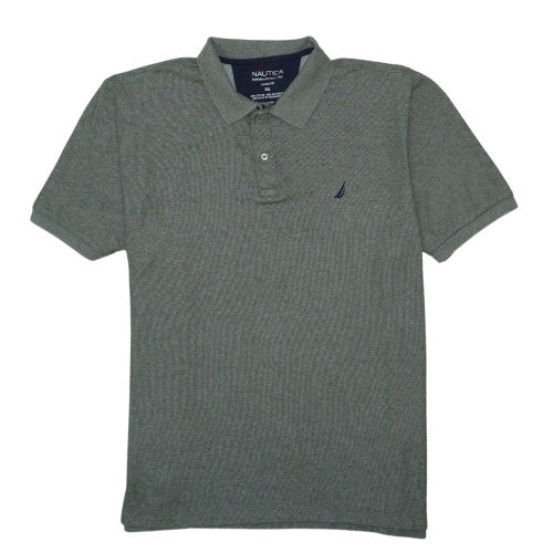 Nautica Men's Grey Classic Fit 2XL Performance Polo Shirt