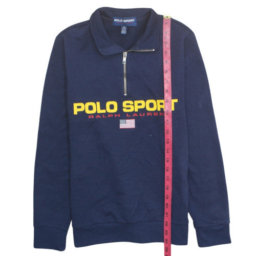 Ralph Lauren Polo Sport Boys Navy 1/4 Zip Sweatshirt Size 14-16 Years