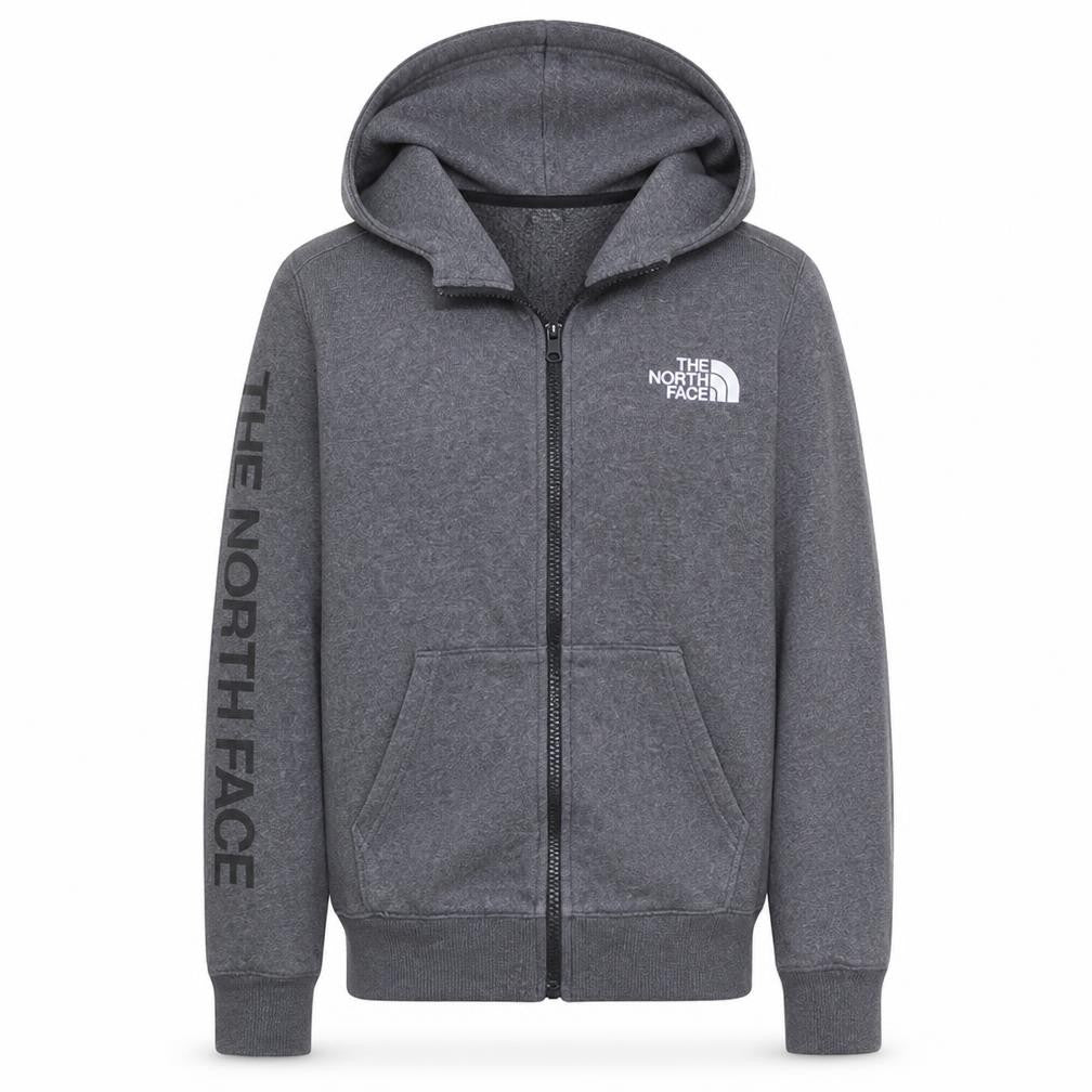 The North Face Men's Grey Full Zip Hoodie Size S Regular Fit