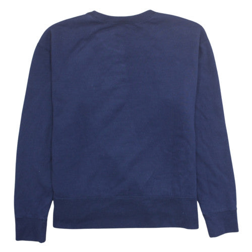 Polo Ralph Lauren Women's Navy Blue Cotton Pullover Sweatshirt M
