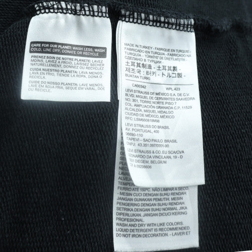 Levi's Men's Black Relaxed Fit Pullover Hoodie Size L