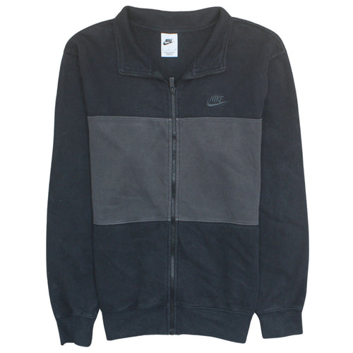 Nike Men's Black Full Zip Fleece Sweatshirt Size S Regular Fit