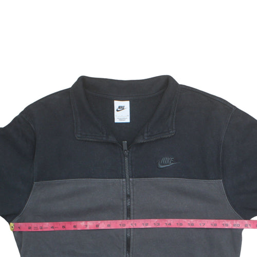 Nike Men's Black Full Zip Fleece Sweatshirt Size S Regular Fit