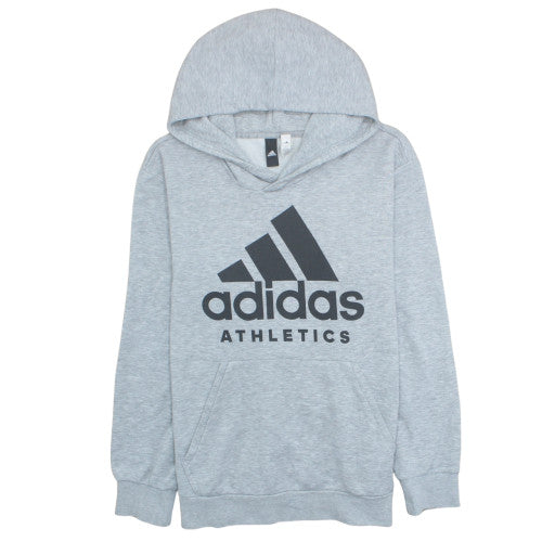 Adidas Mens Grey Hoodie Athletics Pullover Sweatshirt Size M