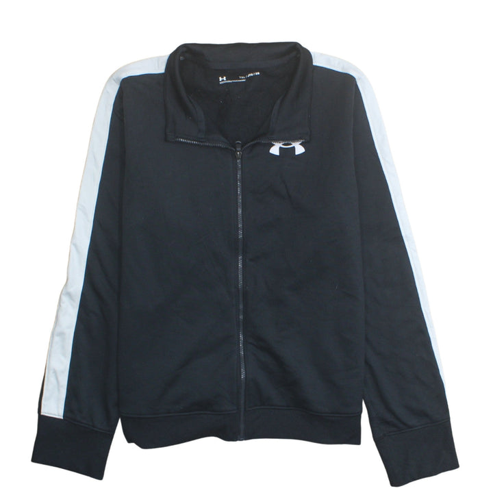 Under Armour Boys Black Full Zip Sweatshirt Size 158 Sports Top