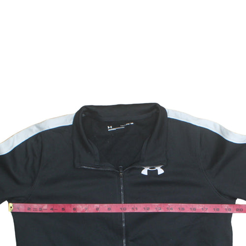 Under Armour Boys Black Full Zip Sweatshirt Size 158 Sports Top