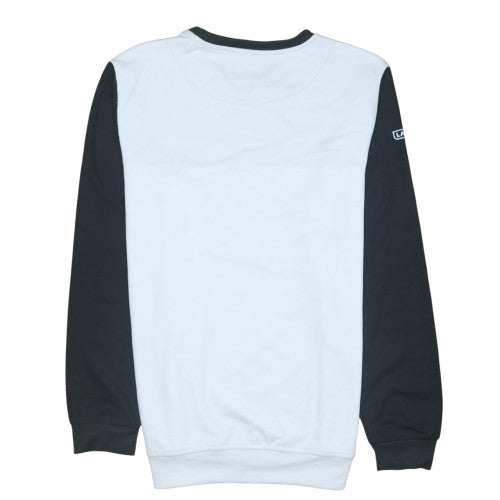 Lacoste Men's Black White 2XL Crew Neck Pullover Sweatshirt