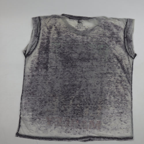 Zion Rootswear Women's Grey Bob Marley Sleeveless Graphic T-Shirt Size 16
