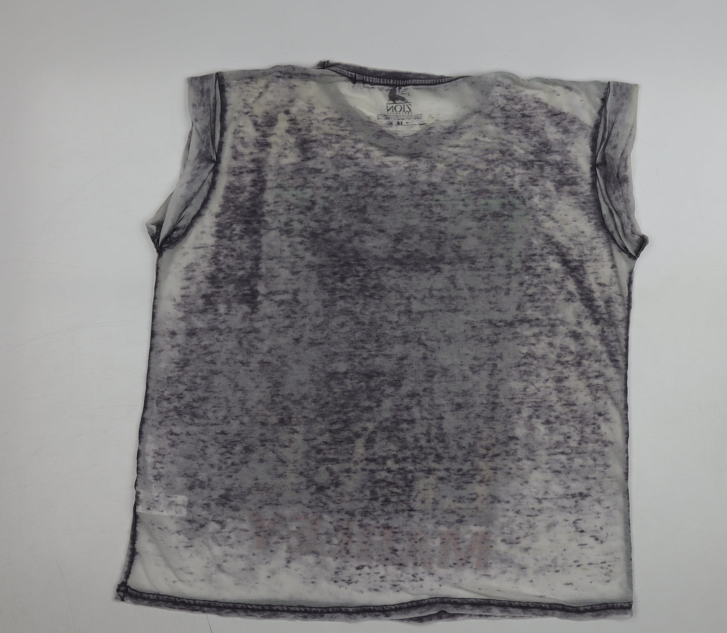 Zion Rootswear Women's Grey Bob Marley Sleeveless Graphic T-Shirt Size 16