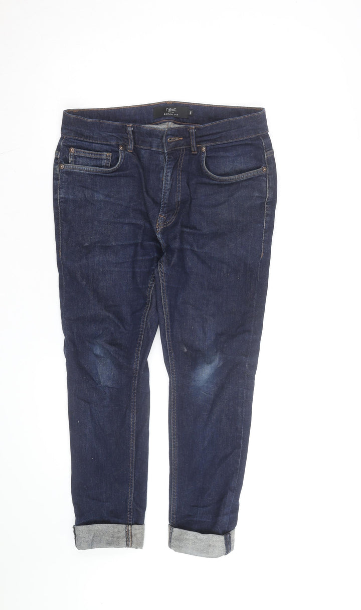 Next Women Blue Skinny Fit Jeans Size 14 Regular Denim