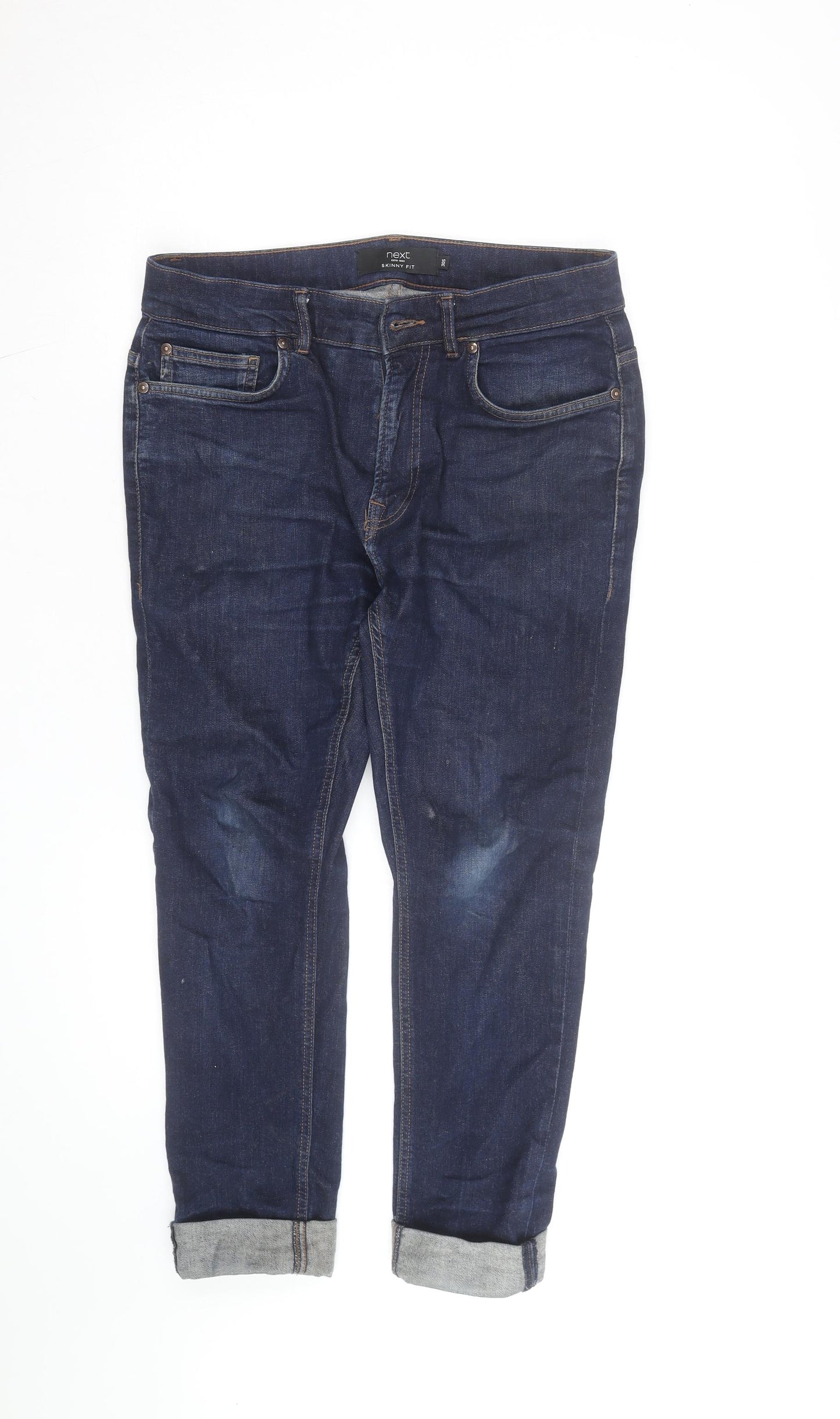 Next Women Blue Skinny Fit Jeans Size 14 Regular Denim