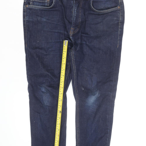 Next Women Blue Skinny Fit Jeans Size 14 Regular Denim