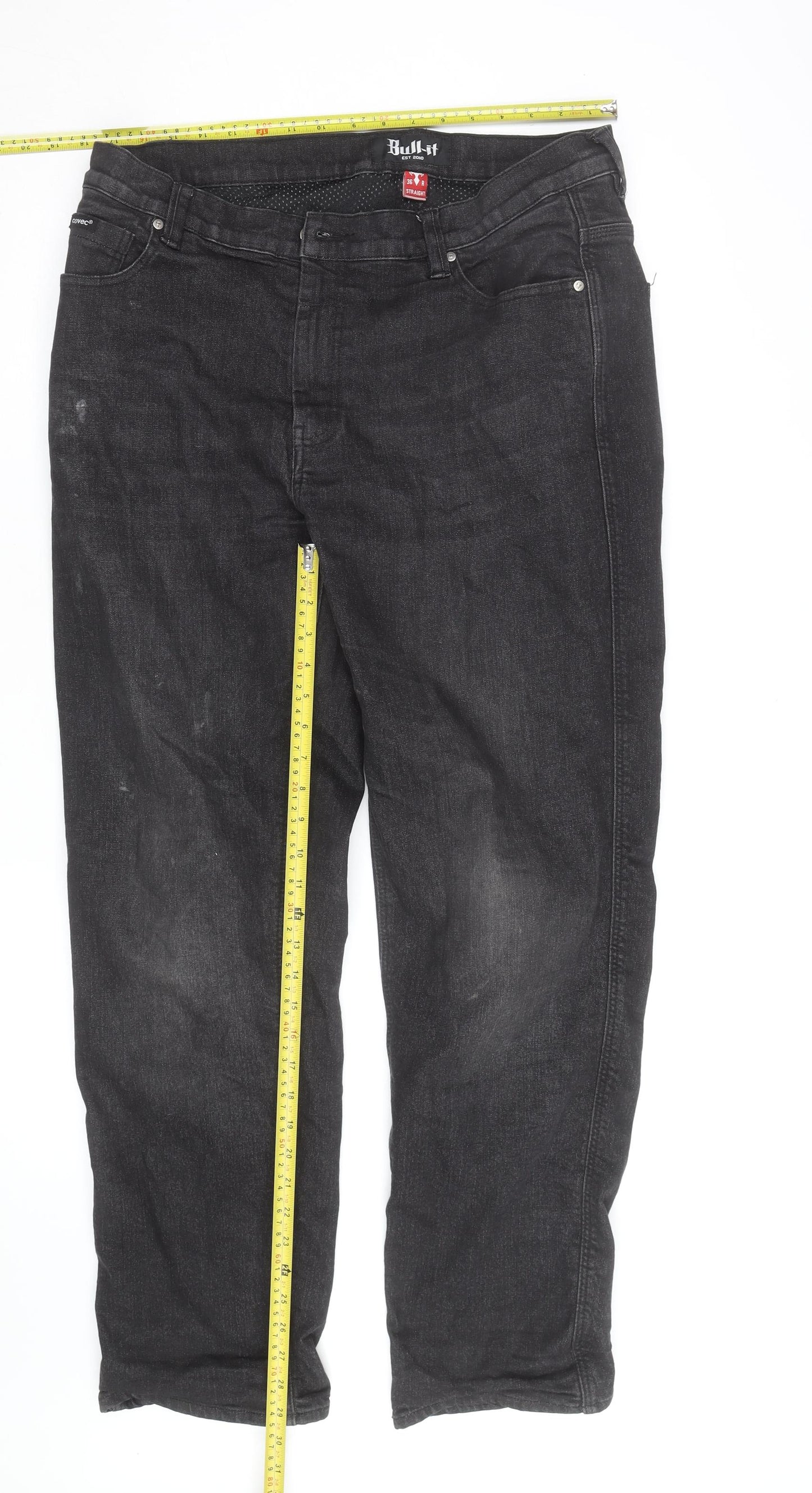 Bull-it Men's Black Straight Leg 36 Regular Denim Jeans