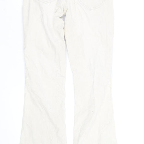 River Island Womens Ivory Corduroy Bootcut Jeans Size 8