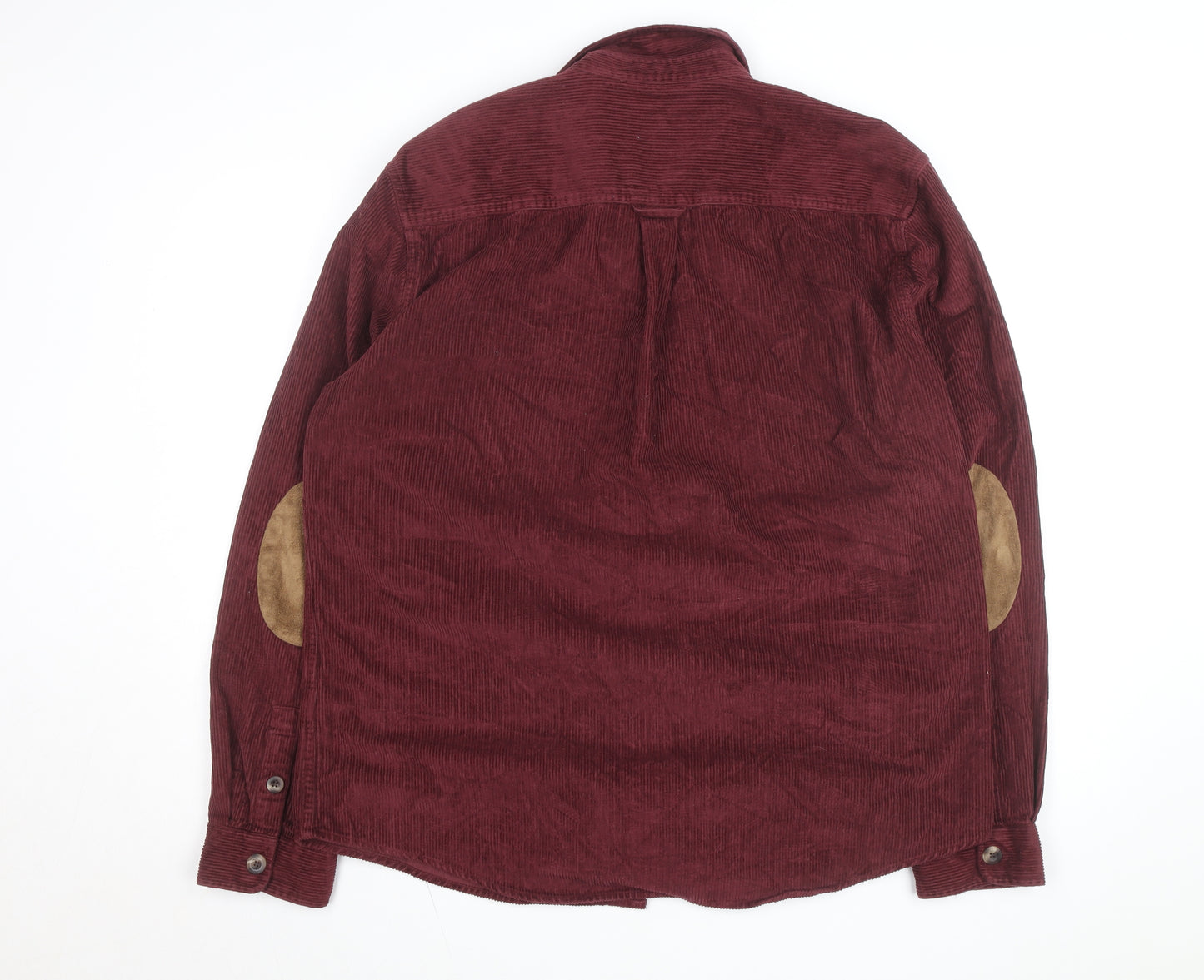 Next Men’s Red Corduroy Button Jacket XL Casual Cotton Blend