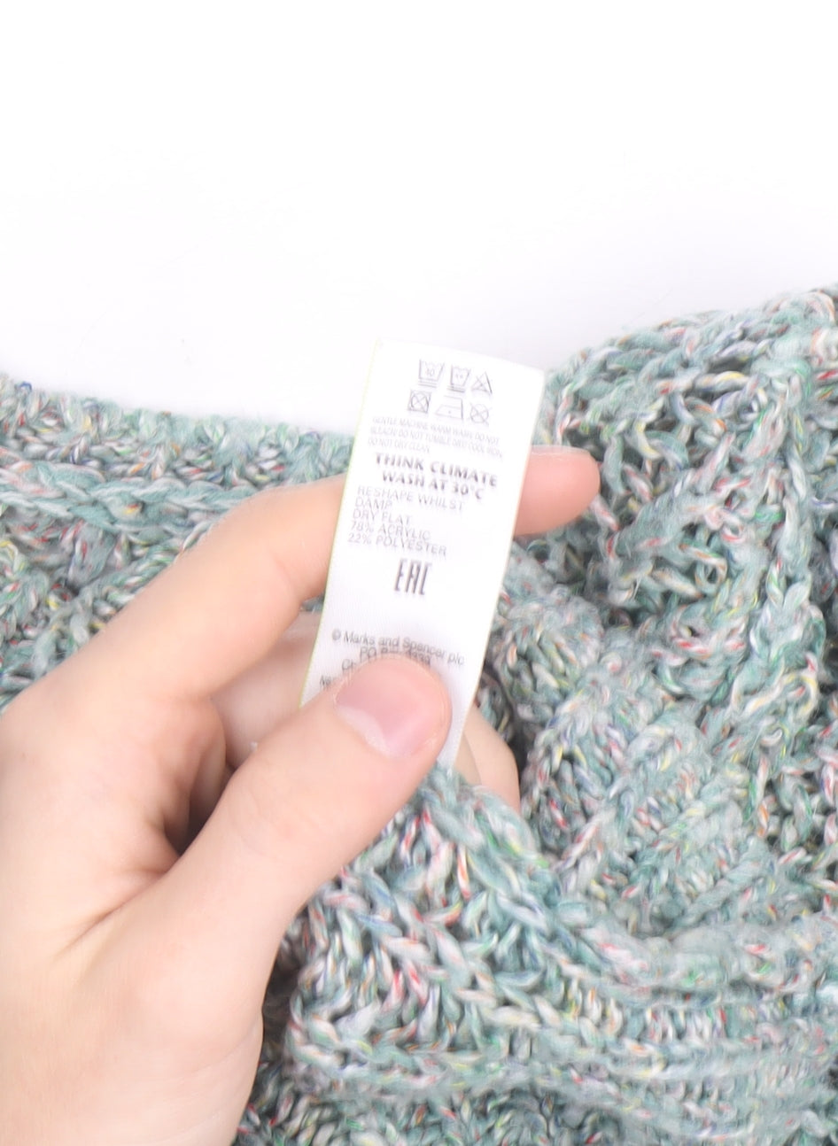 Marks and Spencer Womens Multicoloured L Chunky Knit Pullover Jumper