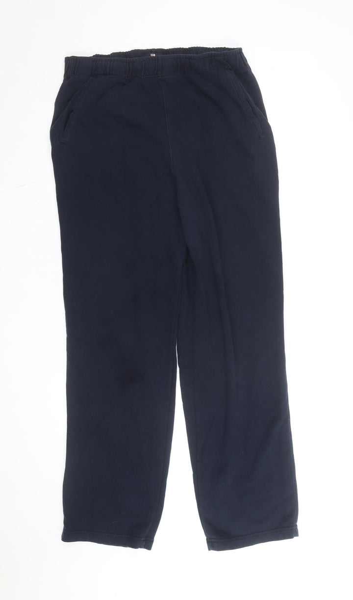 Marks and Spencer Blue Harbour Men's Navy Cotton Sweatpants M