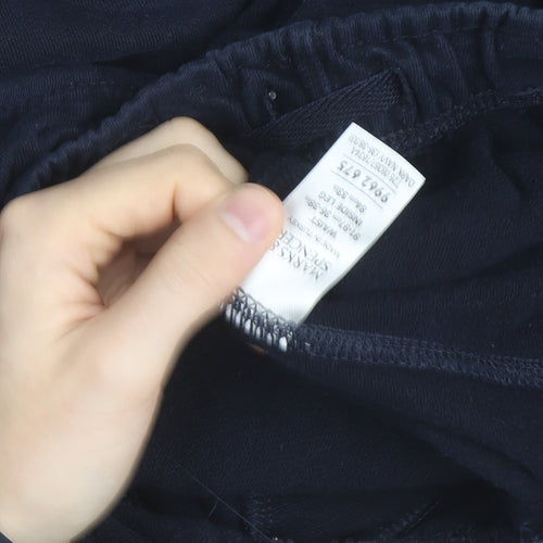 Marks and Spencer Blue Harbour Men's Navy Cotton Sweatpants M