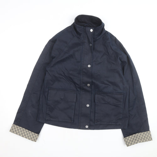 Marks and Spencer Womens Blue Cotton Blend Casual Jacket S